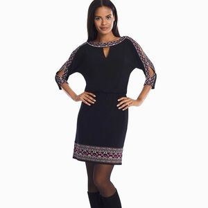 WHBM Stunning Black Dress Large EUC